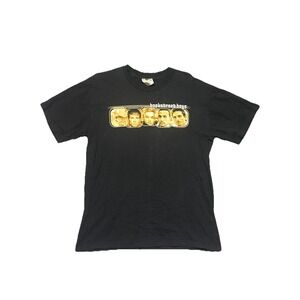 Vintage 90s Backstreet Boys T Shirt‎ Size Large Winter land Tag Black